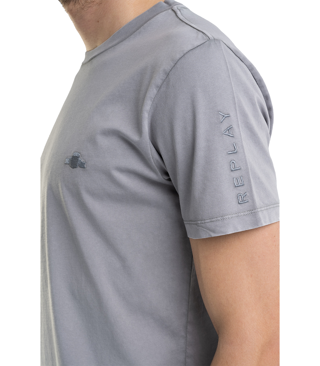 ガーメントダイ オーガニックコットンジャージーTシャツ 詳細画像 グレー 7